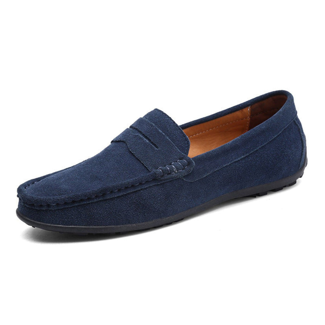 Men's Orthopedic Leather Slip-On Slippers