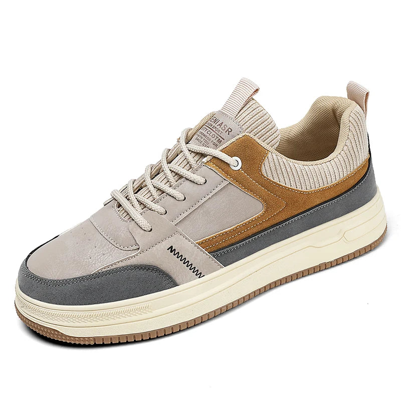 Men's Patchwork Low-Top Sneakers Casual Shoes