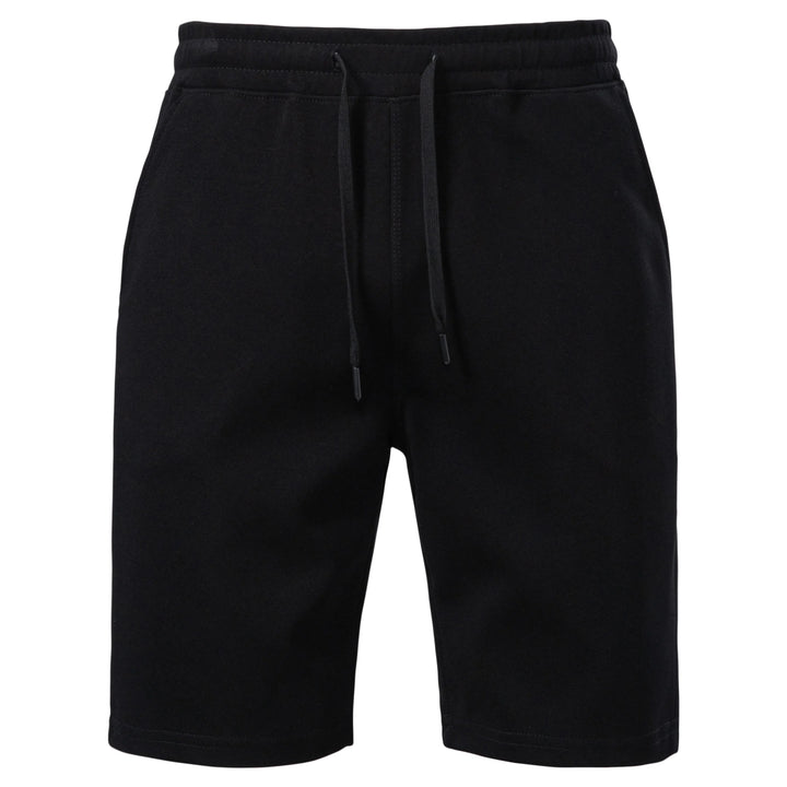 Men's Cotton Blend Elastic Waist Solid Color Shorts
