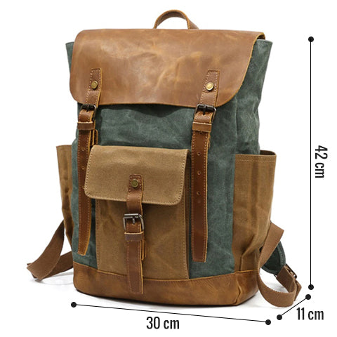 Canvas Vintage Style Backpack Mens