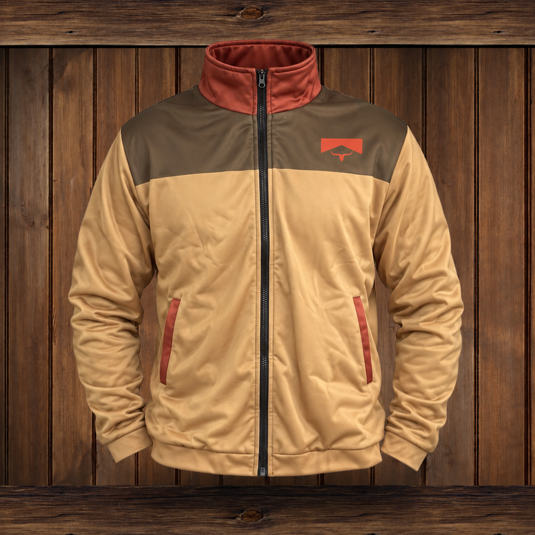 Side view of a women's lightweight outdoor jacket