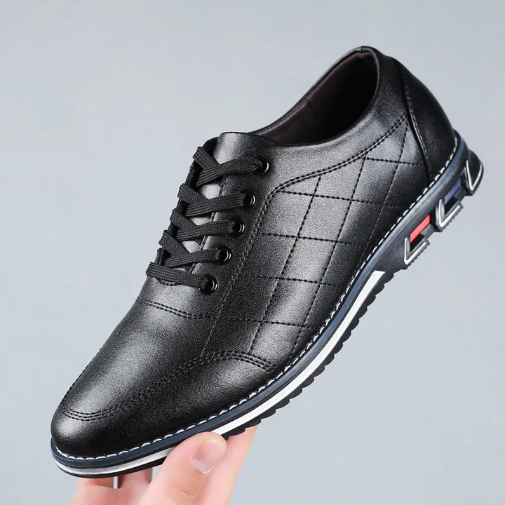 Side profile of smart men's shoes for office wear