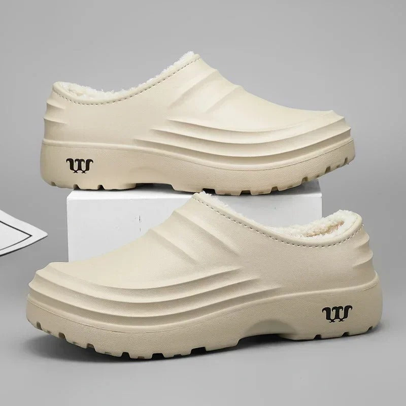 All-Weather Fleece-Lined Waterproof Clogs
