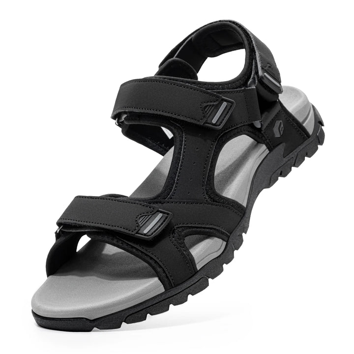 Men's Wide Toe Box Walking Sandals Synthetic Leather