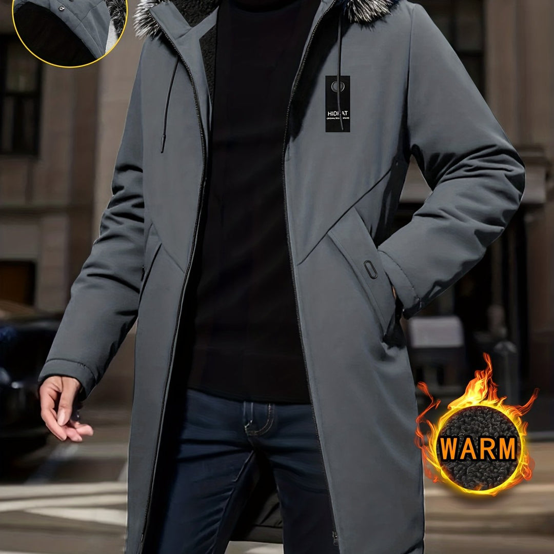 Men's Warm Lined Hooded Parka