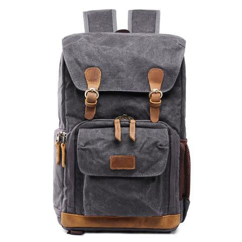 Canvas Vintage Camera Backpack