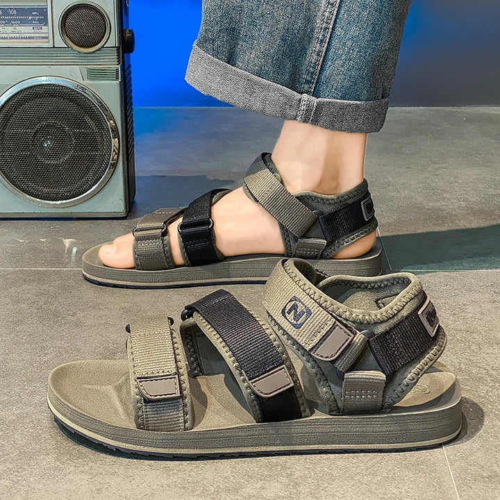 Men's Flat Gladiator Sandals Breathable Casual Summer Shoes