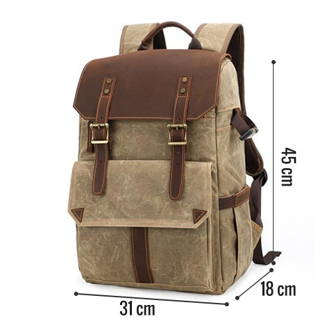 Vintage Design Camera Backpack Durable