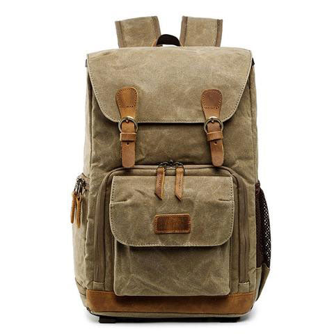 Canvas Vintage Camera Backpack