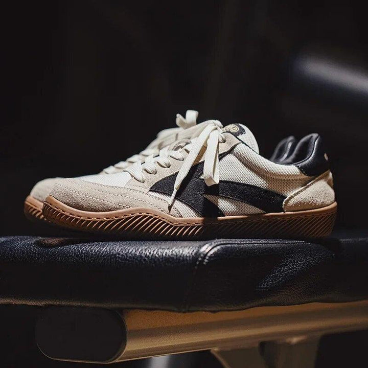 Suede Fabric Retro Squash Trainers