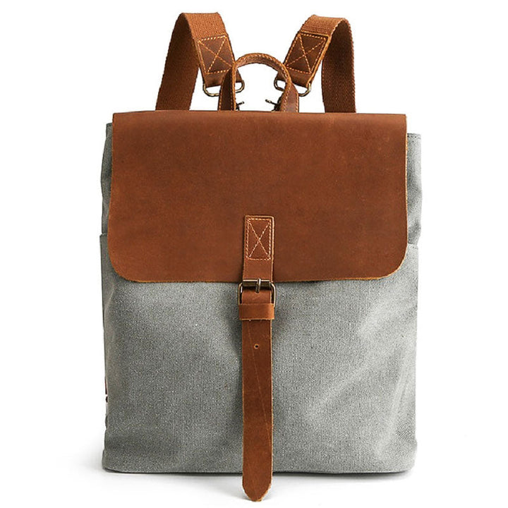 Vintage Canvas Square Backpack