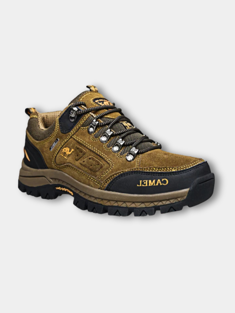 Men's outdoor shoes with a grippy sole for walking and trails