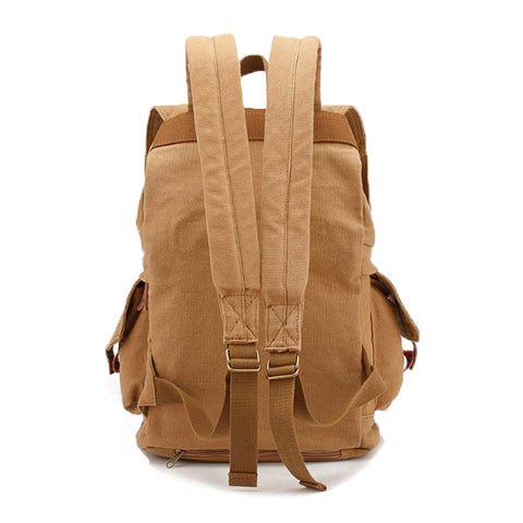 Waterproof Canvas Camera Backpack Vintage Rugged Style