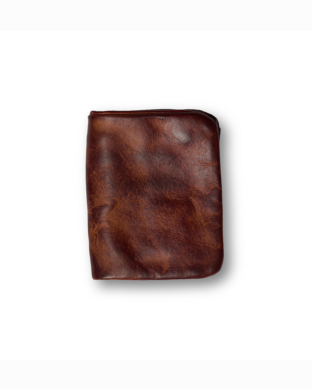 Full-Grain Leather Wallet Men's Compact Dual Closure Design