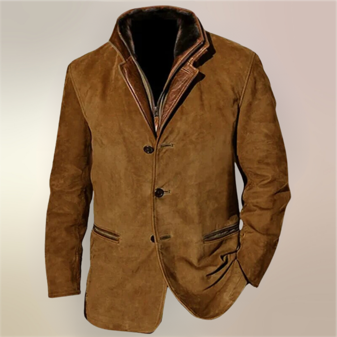 Retro Vintage Wool Blend Jacket for Men