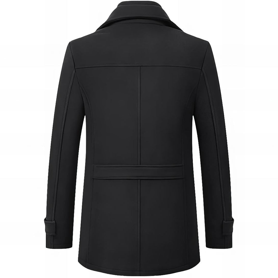 Elegant Long Wool Blend Coat
