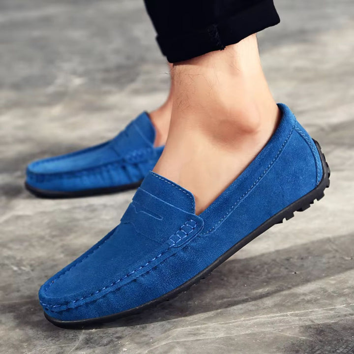 Men's Orthopedic Leather Slip-On Slippers