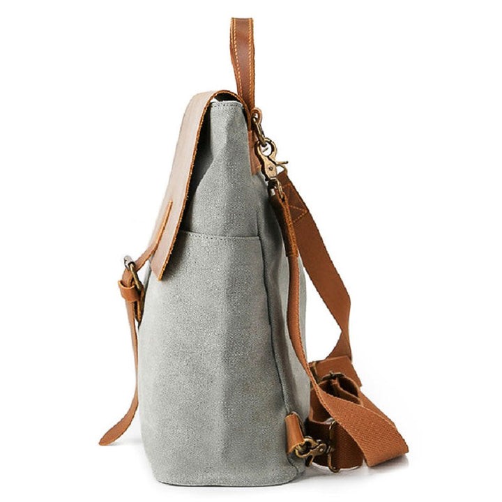 Vintage Canvas Square Backpack