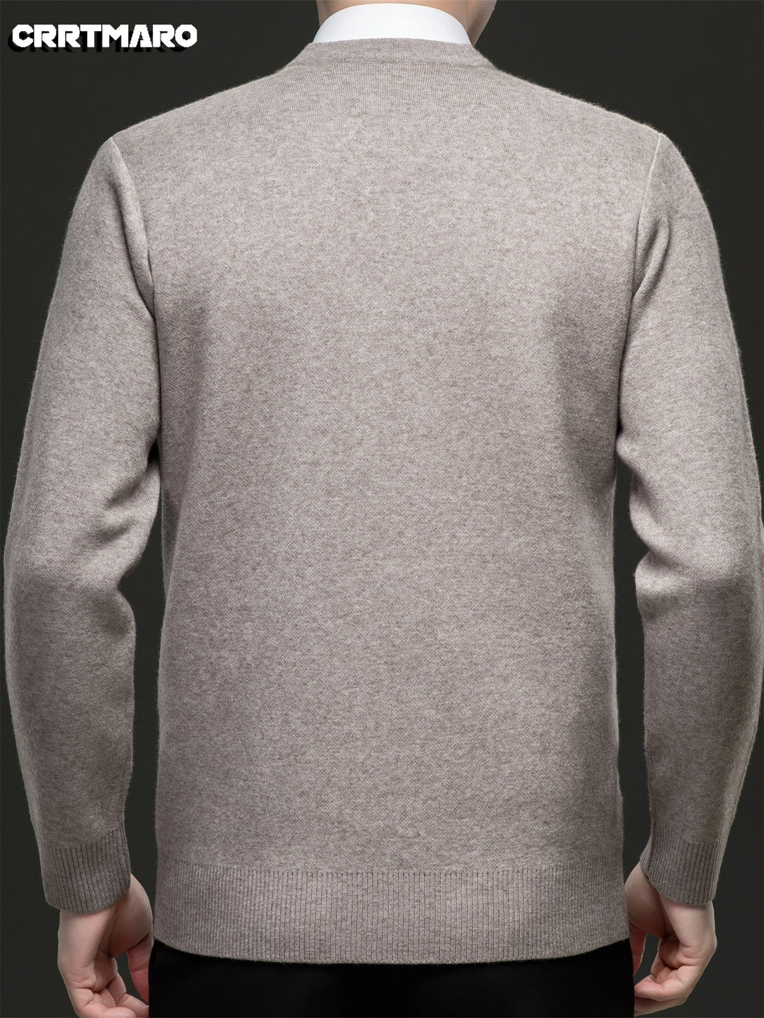 Men's argyle jumper displaying its classic V-neck design