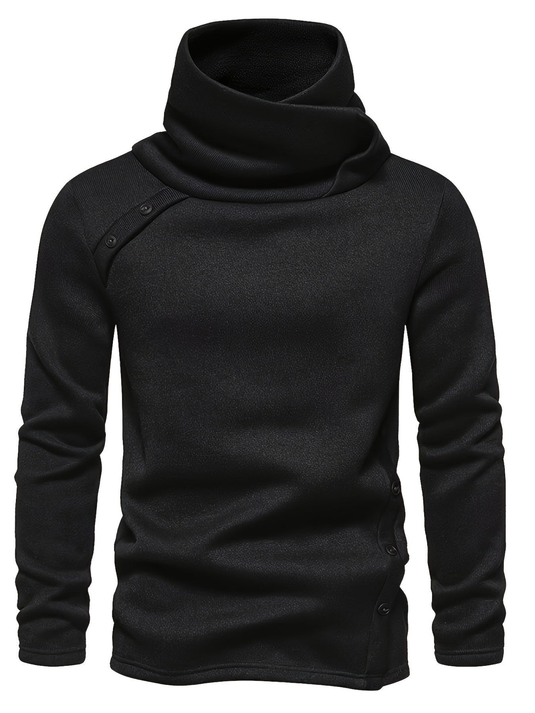 Detail of the ribbed cuffs on a men's knitted jumper