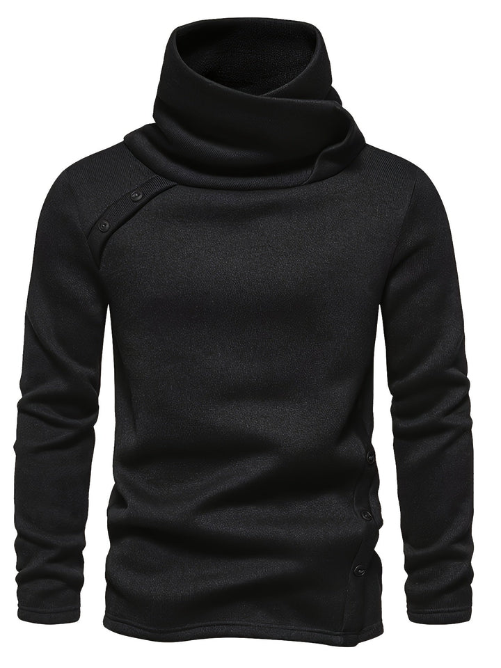 Detail of the ribbed cuffs on a men's knitted jumper