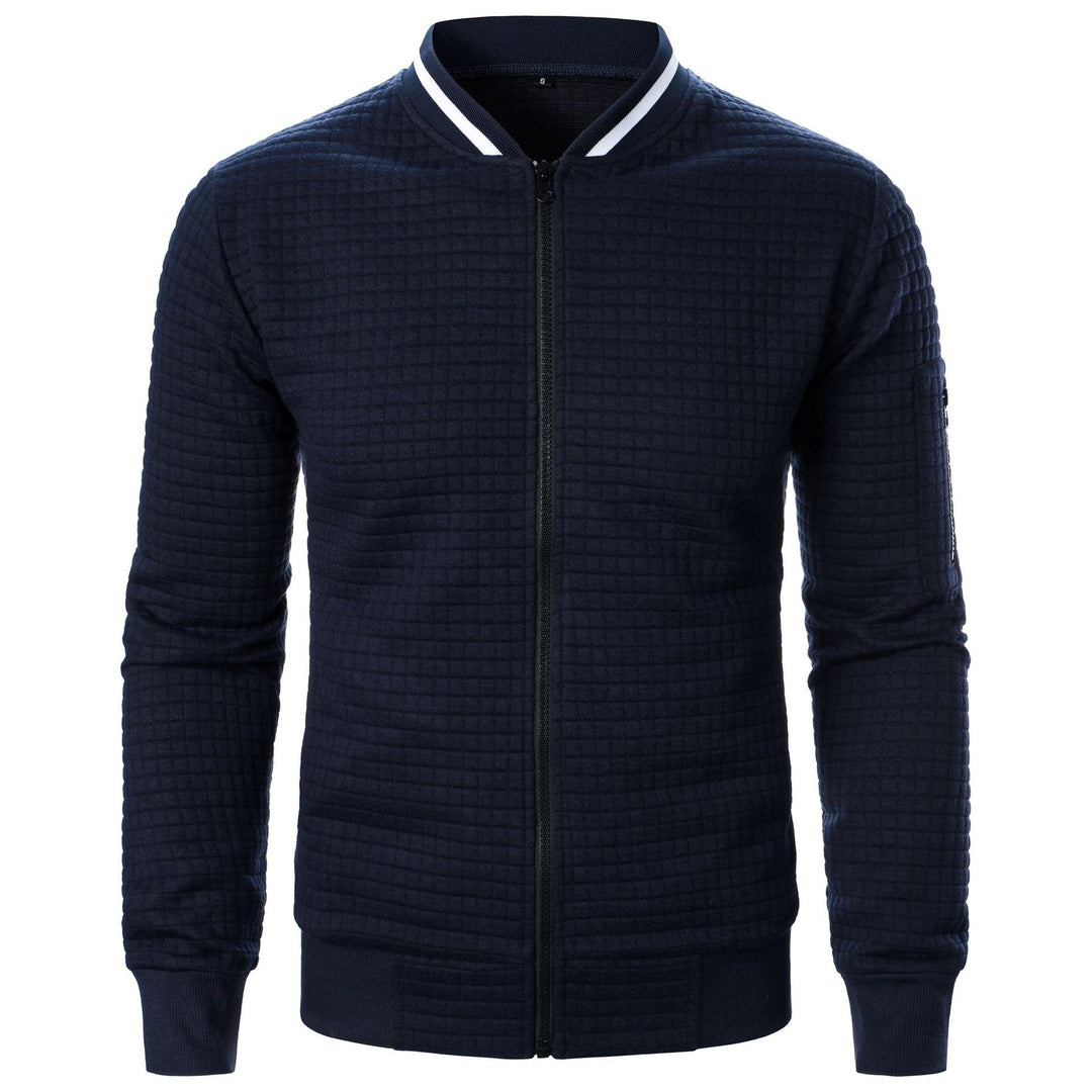 Men's Zip-Up Knit Sweater