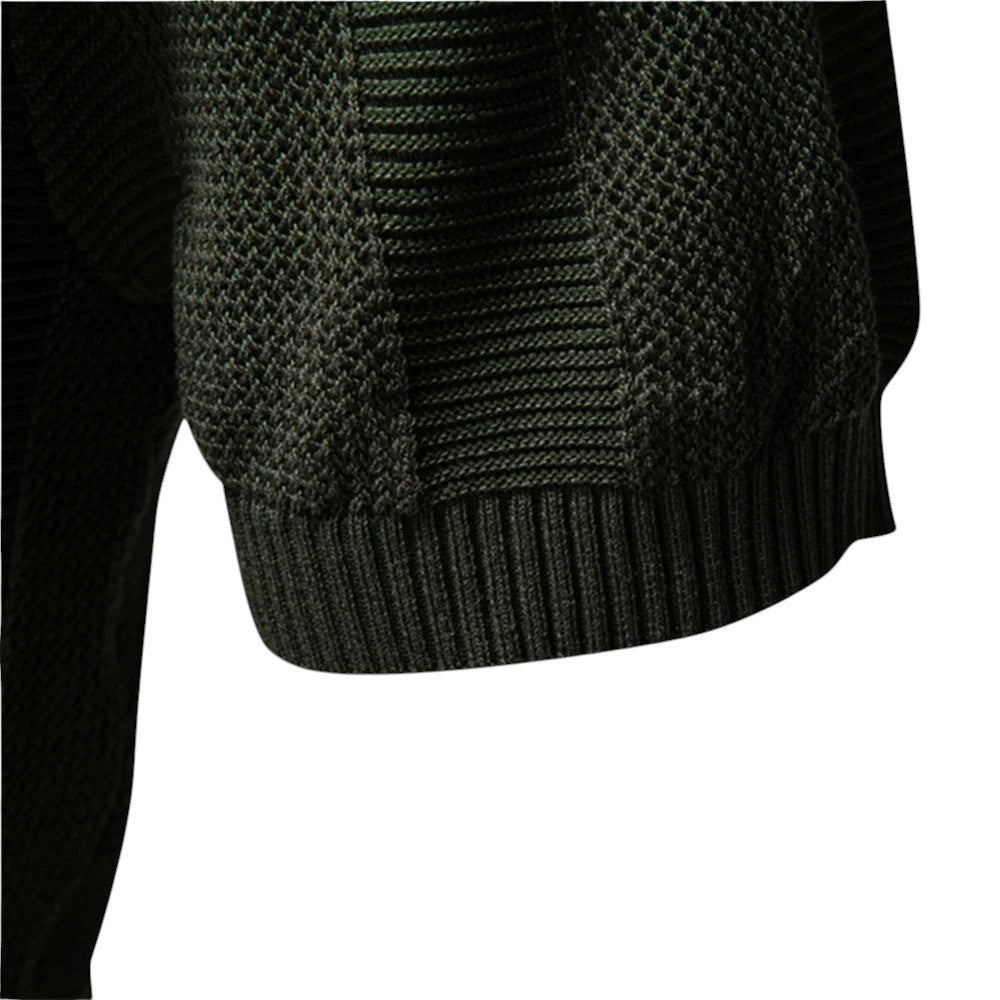 Men's Open-Knit Mesh Ribbed Hem Polo Shirt