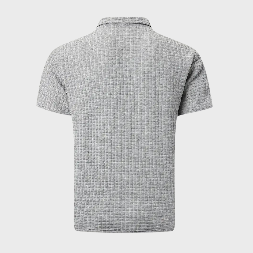 Men's Casual Polo Shirt Classic Short Sleeve Knit Top