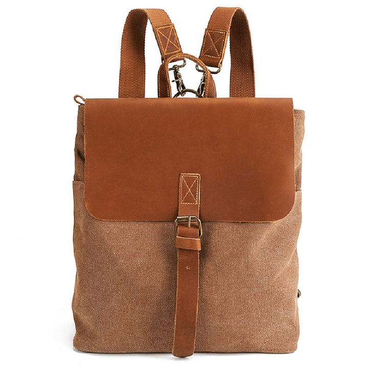 Vintage Canvas Square Backpack