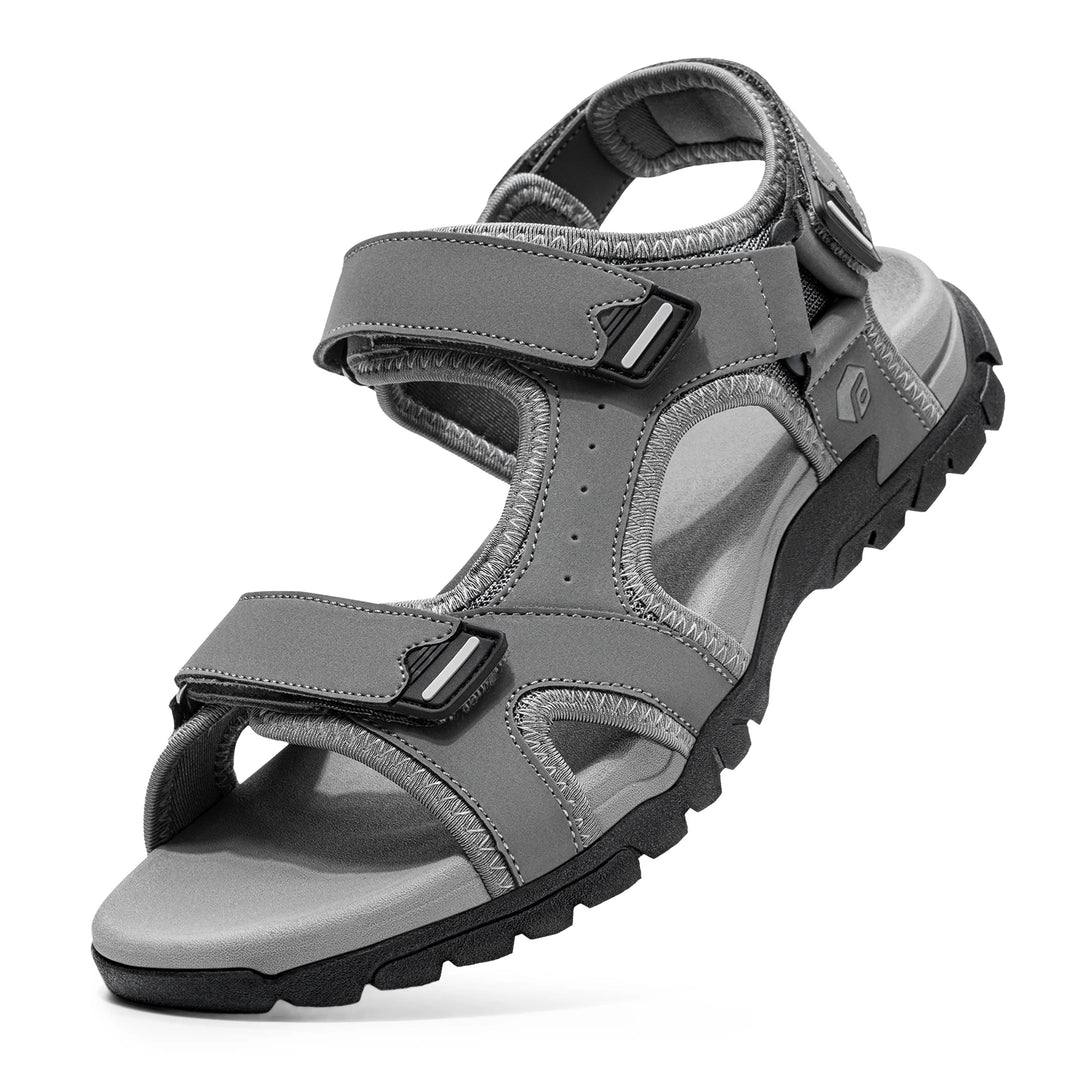 Men's Wide Toe Box Walking Sandals Synthetic Leather