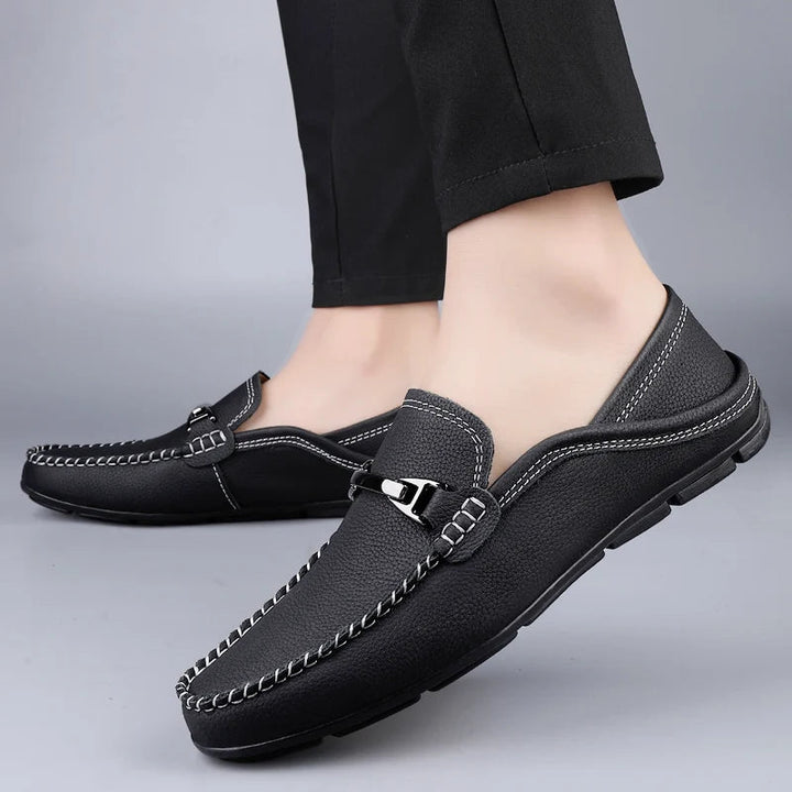 Men’s Leather Slip-On Loafers