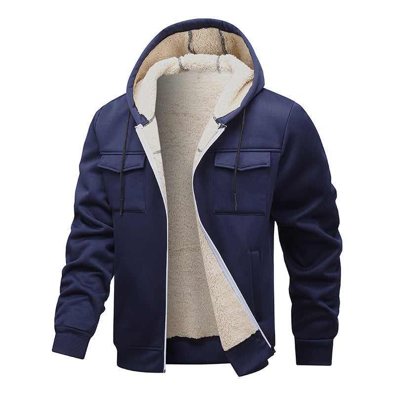 Sherpa Lined Utility Hoodie