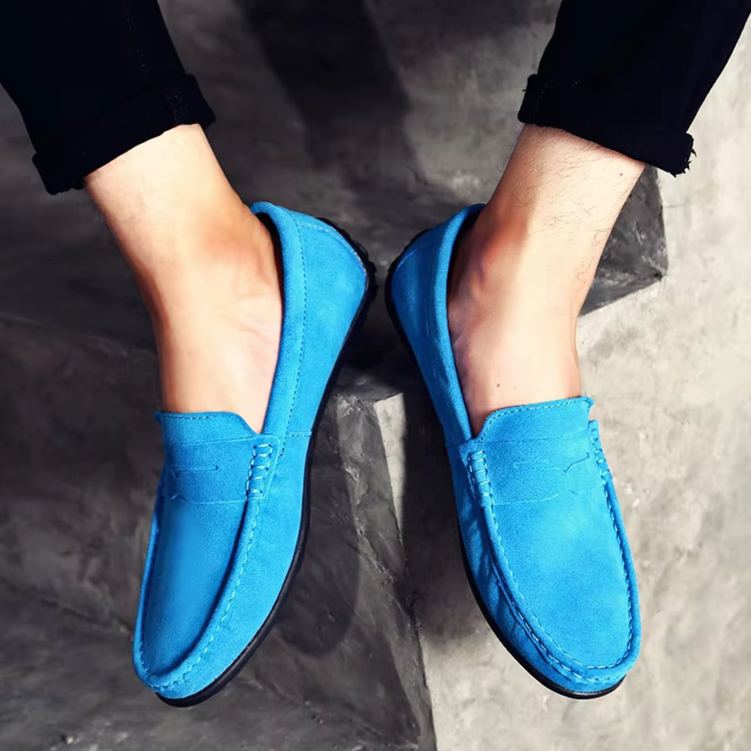 Men's Orthopedic Leather Slip-On Slippers