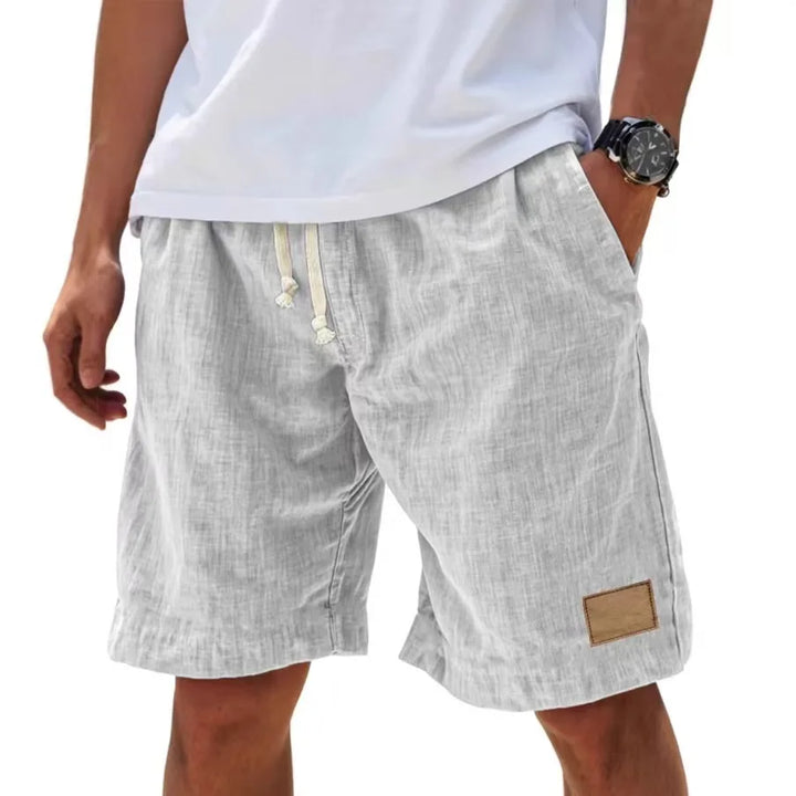 Men's Casual Linen Drawstring Sweat Shorts