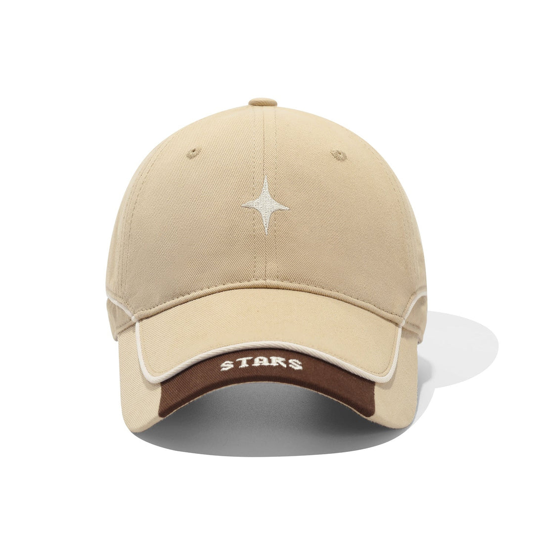 Men's Baseball Cap Embroidered Star Detail