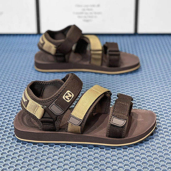 Men's Flat Gladiator Sandals Breathable Casual Summer Shoes