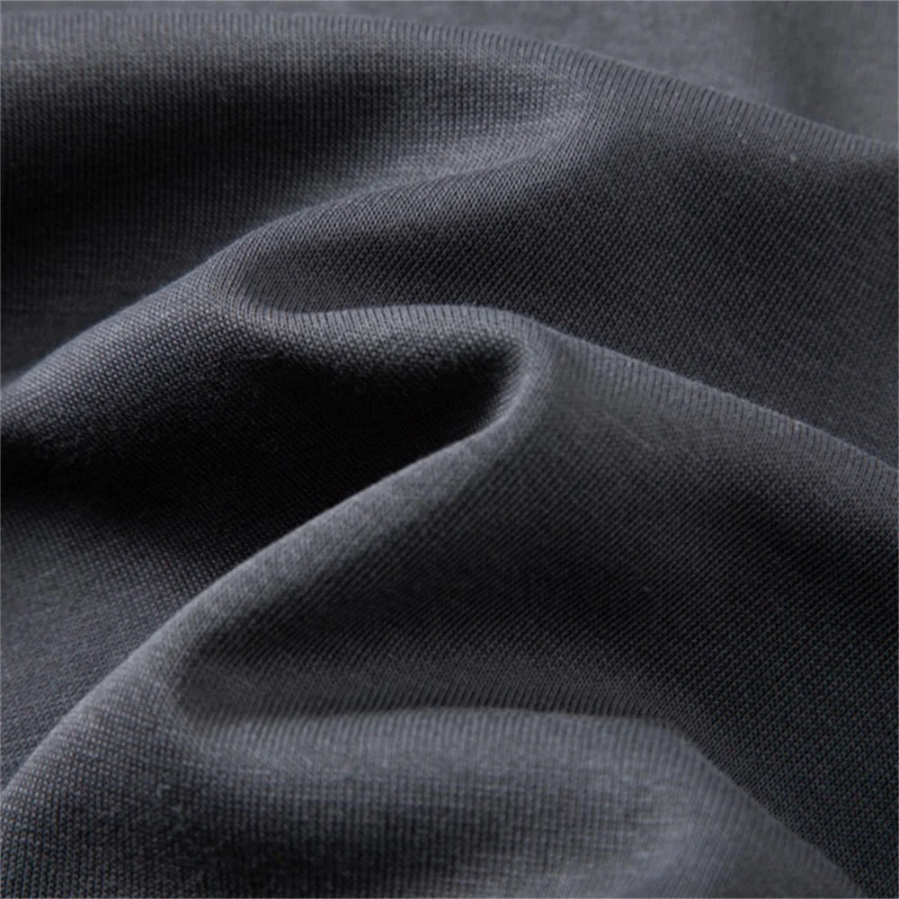 Men's Cotton Blend Elastic Waist Solid Color Shorts