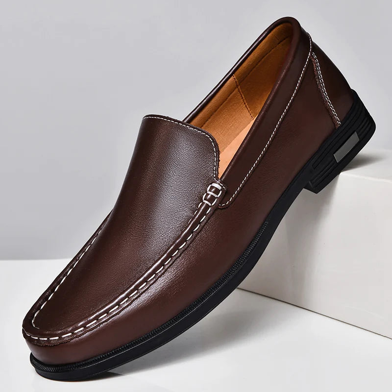 Men's Leather Loafers Dress Shoes