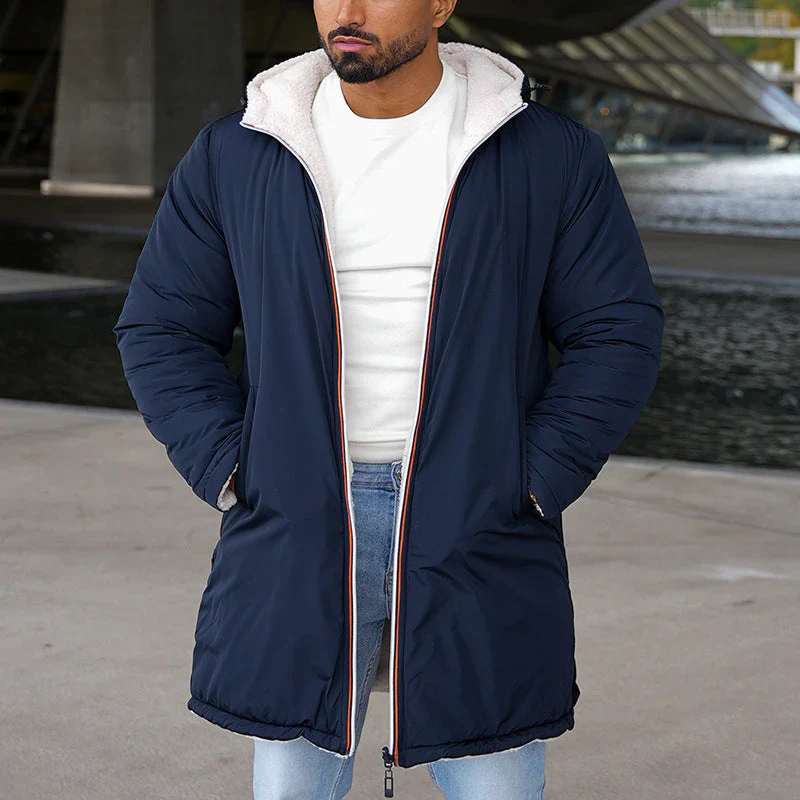 Men's reversible lightweight jacket shown from the back