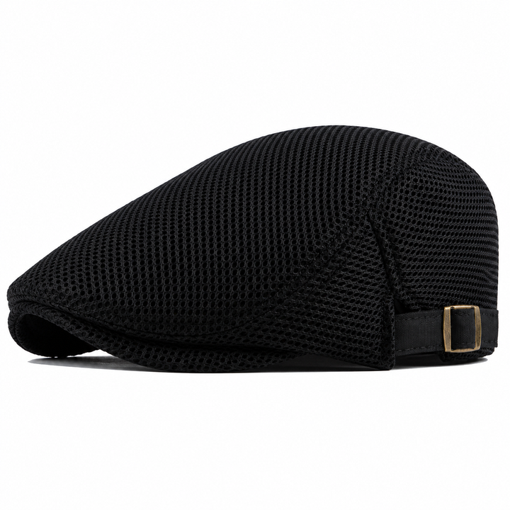 Men's Mesh Flat Cap Adjustable Casual