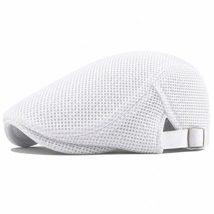 Men's Mesh Flat Cap Adjustable Casual