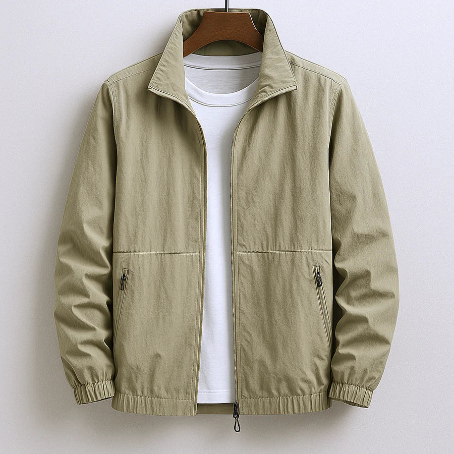 Front view of a men's lightweight jacket for summer