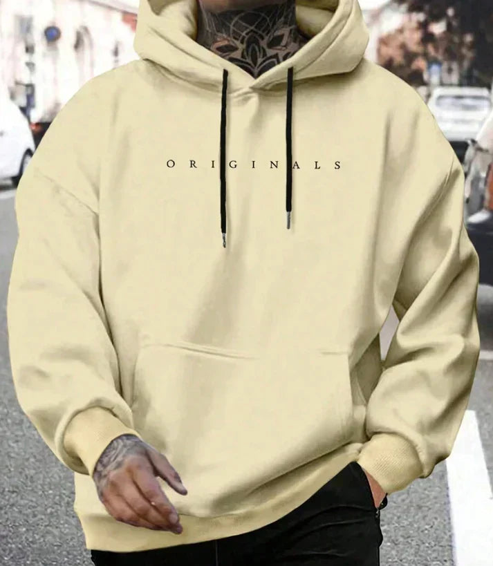 Men's Drawstring Hoodie Relaxed Streetwear Fit