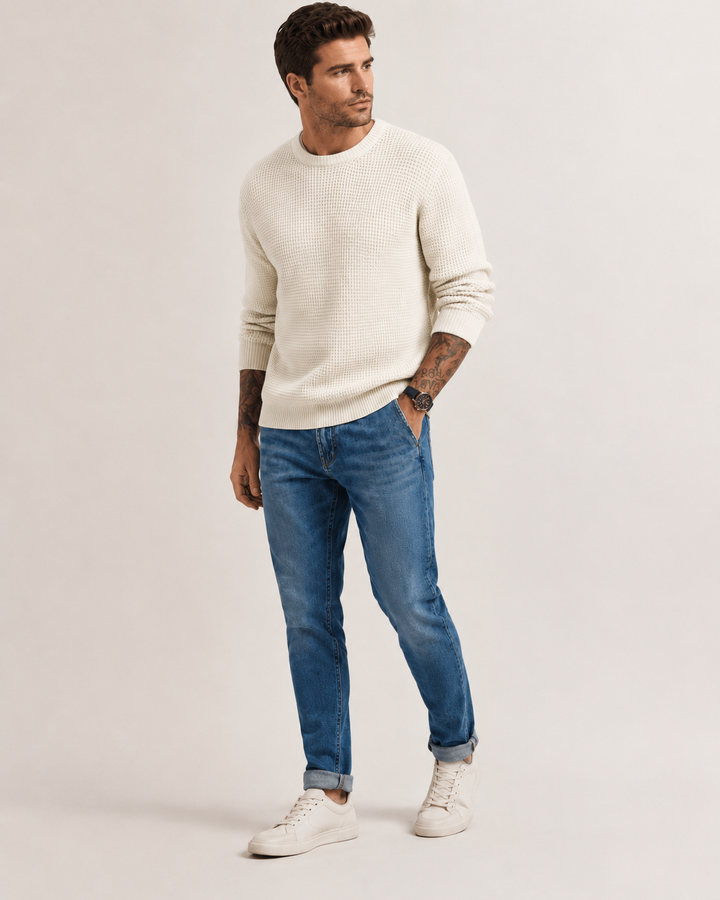 Men's Structured Knit Pullover