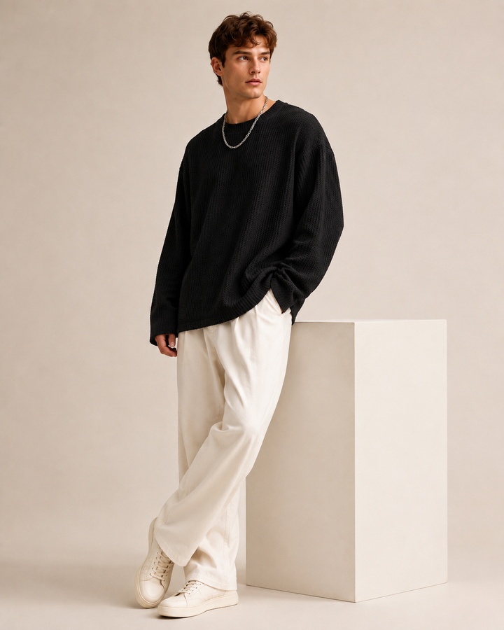 Men's relaxed fit pullover styled for casual everyday wear
