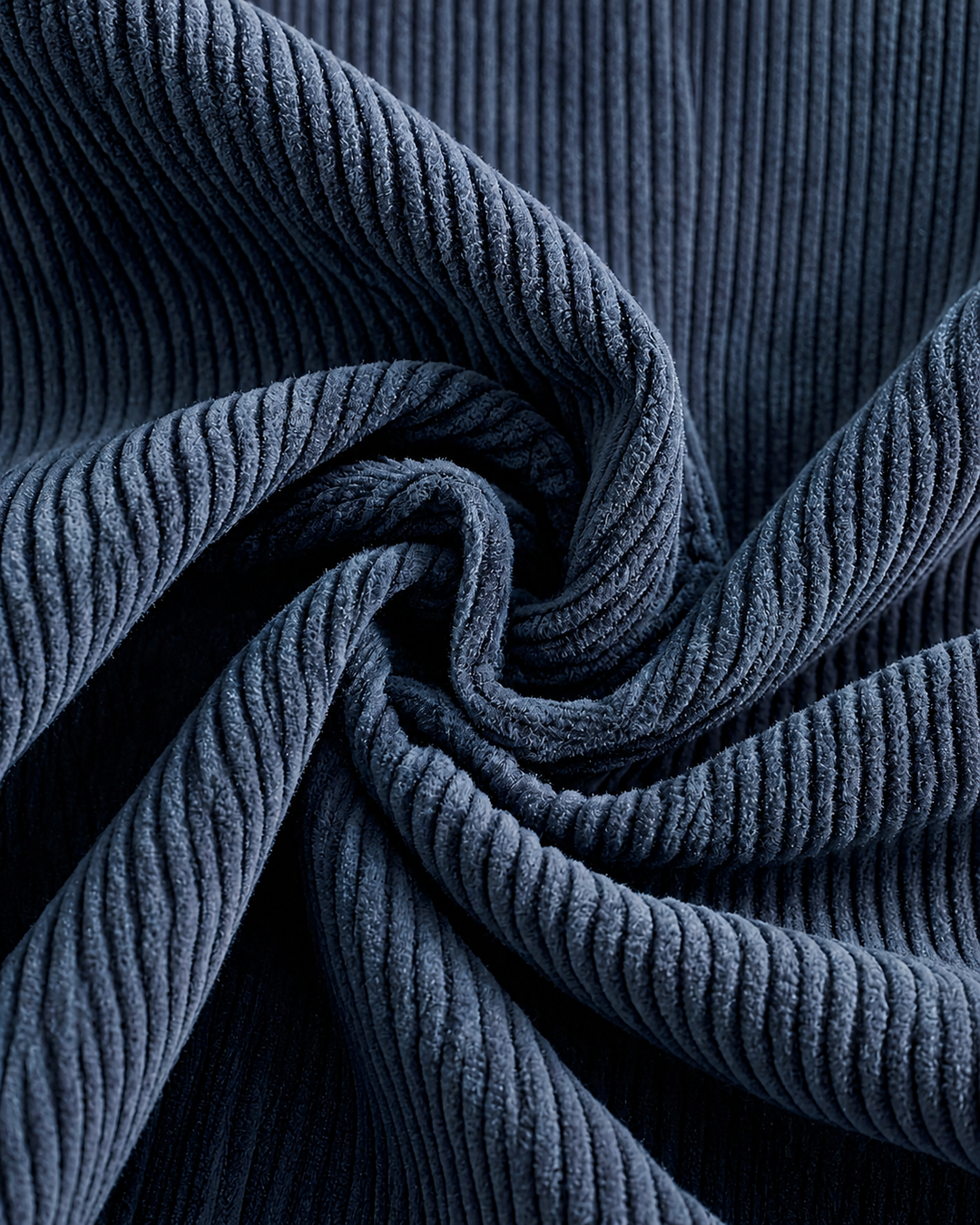 Men's corduroy shirt jacket showing the sleeve and cuff detail