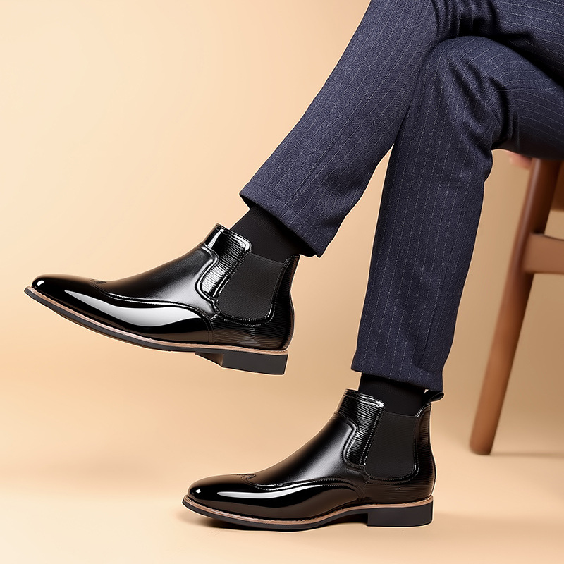 Men's Chelsea boots styled as versatile everyday footwear