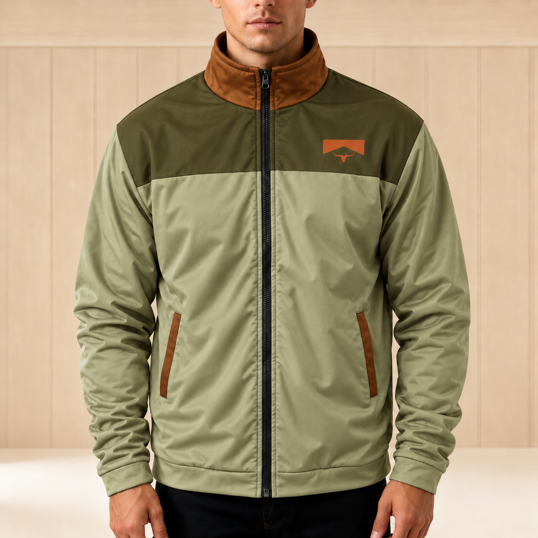 Women's lightweight outdoor jacket shown from the back