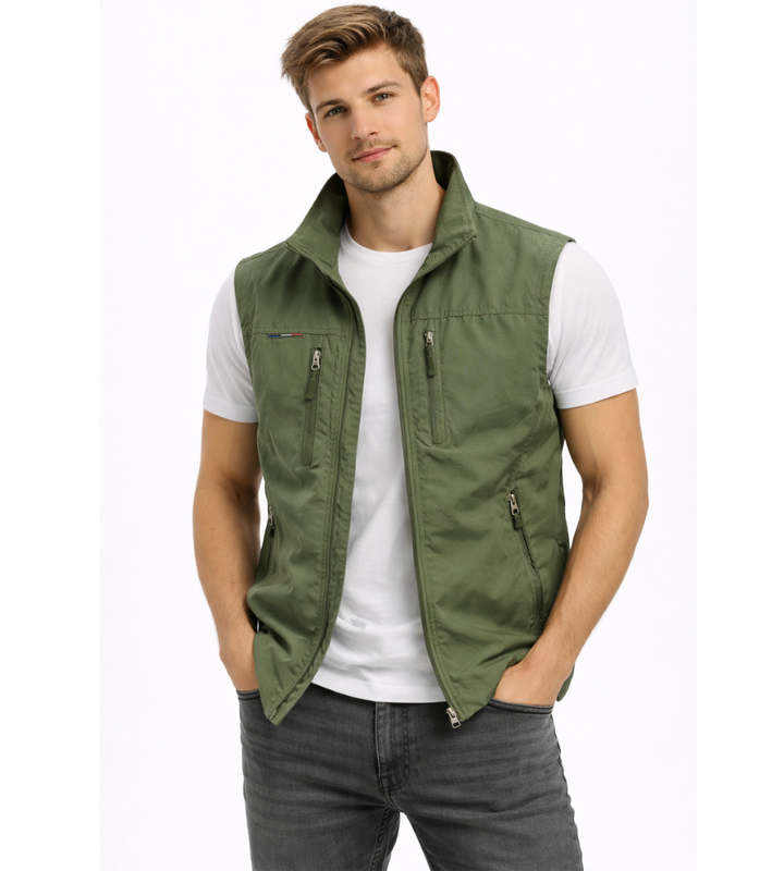 Men's Outdoor Gilet Zip Front