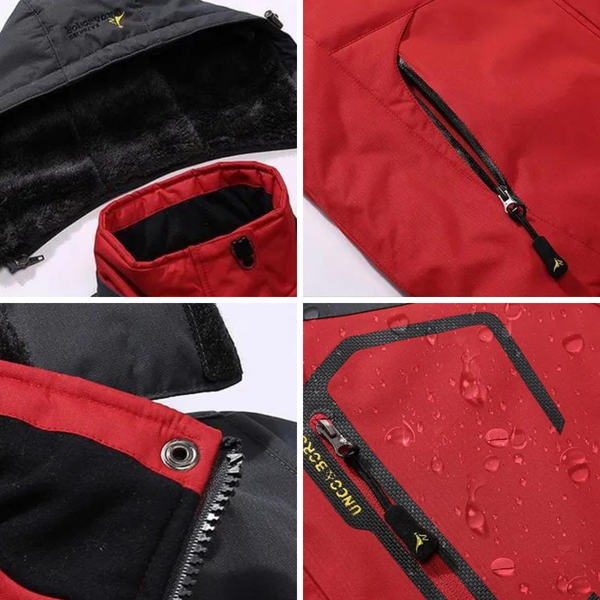 Back view of a men's lightweight windproof jacket